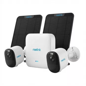 Apsaugos rinkinys Reolink Hub 1 su 2× Argus B350 kameromis ir 2× saulės baterijomis