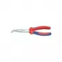 Knipex mechanikos replės 200 mm, forma 2, 40° lenktos, daugiakomponentė rankena, chromuotos
