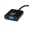 Kabelio adapteris IBOX HDMI A tipas (vyras) į VGA D-Sub (moteris), 1080p, juodas, 105×25×20 mm