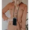 Telefono dėklas-pakabukas Lookabe loo014 iPhone XR – aukso-žalios spalvos apsauginis maišelis su dirželiu