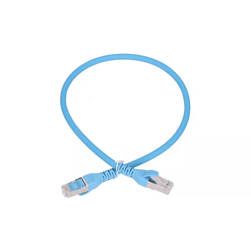 Extralink LAN Patchcord Kat.6A RJ-45 Cat6a 0,5 m mėlyna