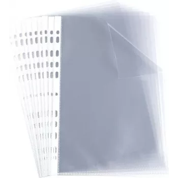 ELBA Kišeninis aplankas, A4, PP, 0,06mm, skaidrus, atviras viršus, euro perforavimas, 230 x 307mm (M970506)