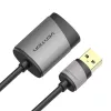 Vention USB išorinė garso kortelė 0,15 m pilka metalinė