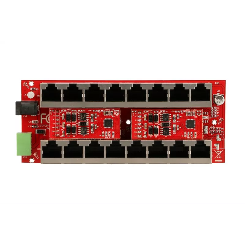 Extralink Gigabit PoE Injektorius 8 prievadų Aktyvus, 8 prievadai Gigabit 802.3at/af, A režimas