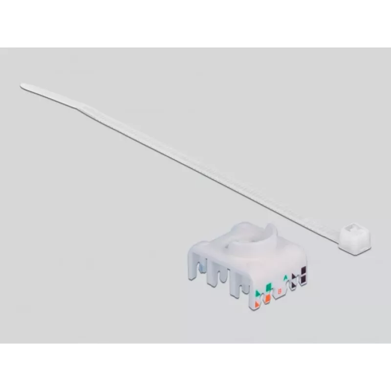 Delock modulinis adapteris – tvirtinimui ant DIN bėgio – CAT 6a – STP – pilkas – 1 jungtis (86014)