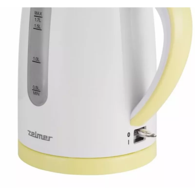 Elektrinis virdulys Zelmer 1.7 L 2200 W Baltas Geltonas