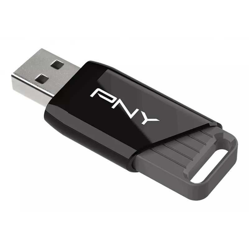PNY Attaché X, 32 GB, USB Type-A, 3.2 Gen 1 (3.1 Gen 1), 130 MB/s, Juoda