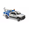 Automobilis Dodge RAM 2500 Service su besisukančia šviesa Gaidys BRUDER 02509