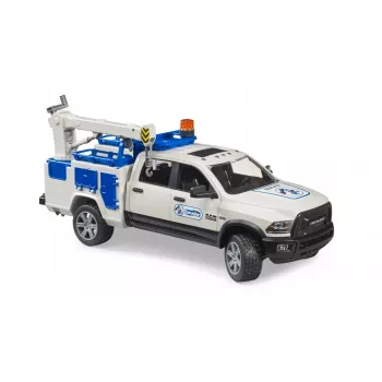 Automobilis Dodge RAM 2500 Service su besisukančia šviesa Gaidys BRUDER 02509