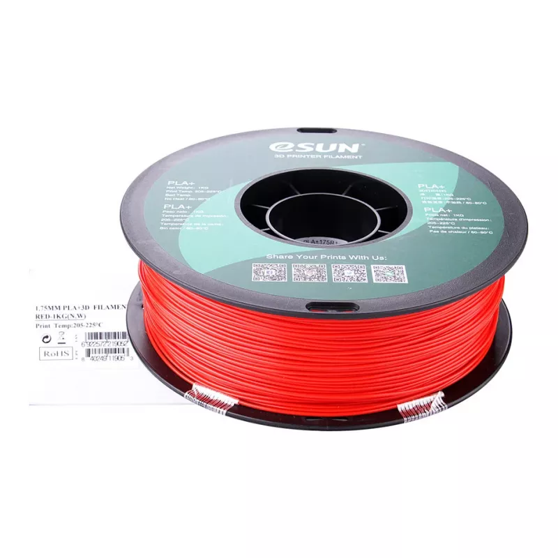PLA+ 1,75mm Raudonas 1kg