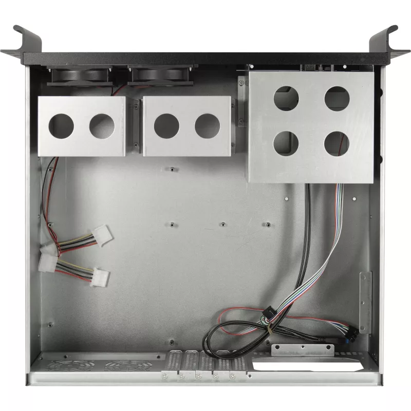 Serverio stovas Inter-Tech 3U-K-340L juodas ATX 60mm ventiliatoriai