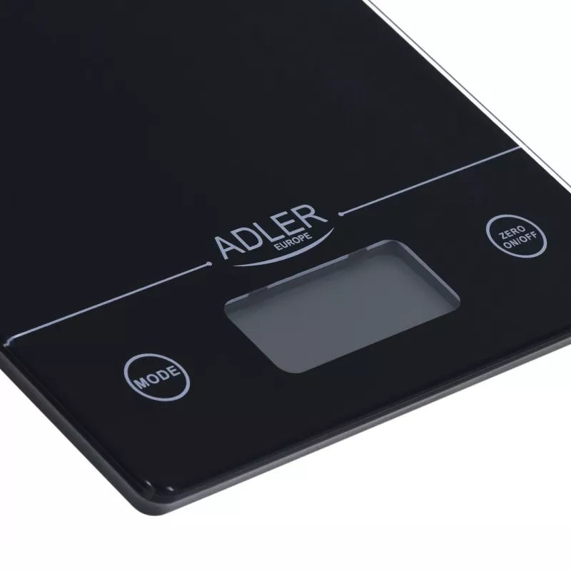 Adler AD 3138 b Mechaninės virtuvinės svarstyklės Juodos Spalvos Stačiakampės