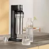 BRITA 118426 gazuotas butelis – 1 L stiklinis butelis su nerūdijančio plieno dangteliu, 287 mm aukštis, 2 vnt. pakuotė