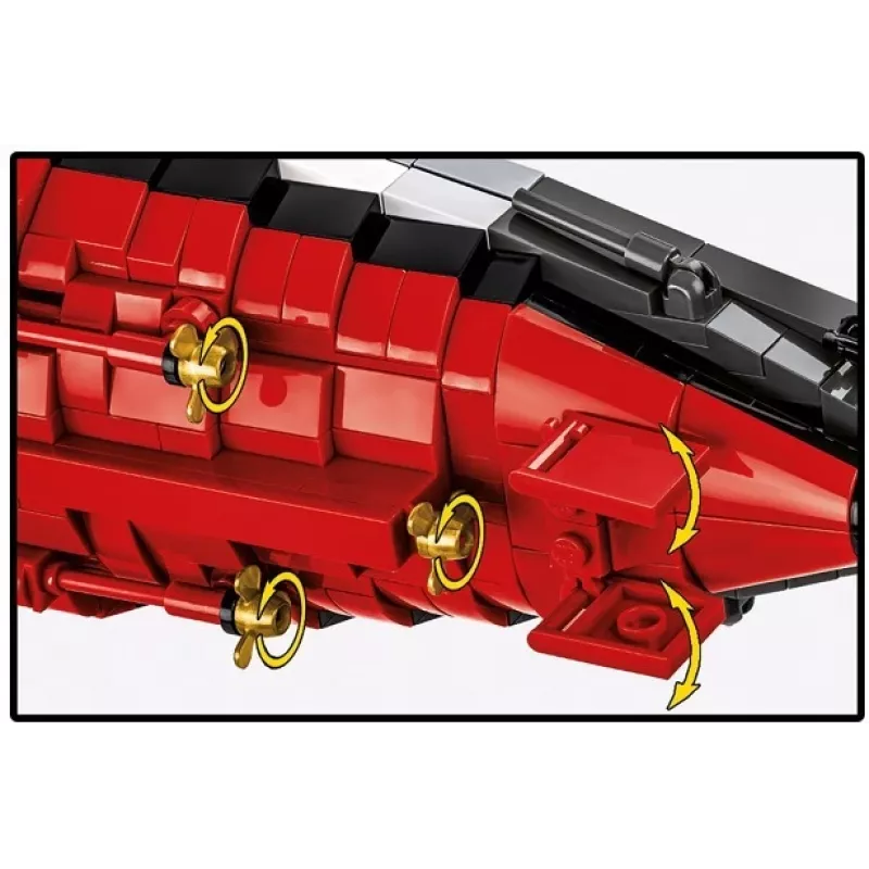 Konstruktorius Cobi Mūšio laivas Bismarck modelis su 3204 detalėmis - Cobi CO BI-4860