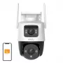 Imou Cruiser Dual Turret IP stebėjimo kamera lauke 2304 x 1296 pikseliai Lubos