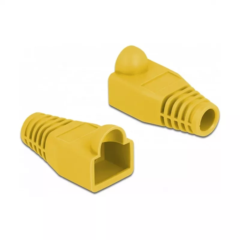 Apsauginis gaubtas RJ45 kištukui DeLOCK 86723 geltonas 20 vnt.