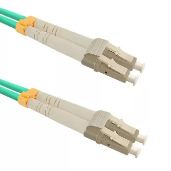 Qoltec šviesolaidinis jungiamasis laidas - LC/UPC Multimode (M) į LC/UPC Multimode (M) - 1 m - OM3 - 50/125 µm - Duplex - halogeninis