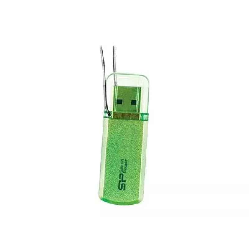 USB atmintukas Silicon Power Helios 101 – 8 GB, USB 2.0, Type-A, žalias, su dangteliu