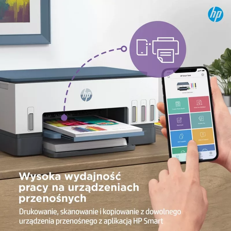 HP Smart Tank 675 Daugiafunkcis rašalinis spausdintuvas A4 4800 x 1200 DPI 12 ppm Wi-Fi juodas