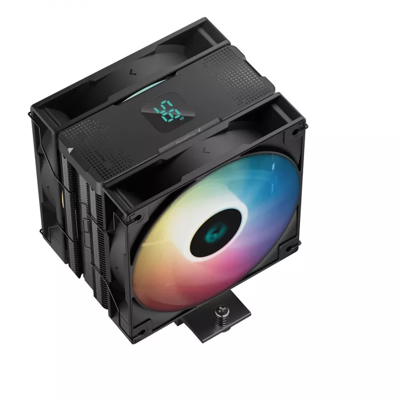 DeepCool AG400 Digital Plus procesoriaus oro aušintuvas 12 cm Juodas 1 vnt.