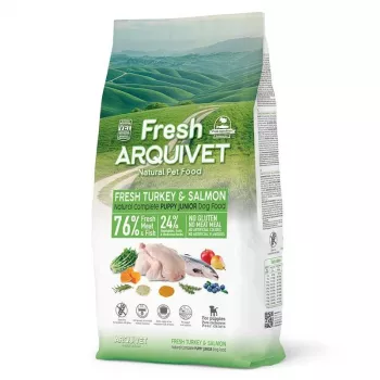 ARQUIVET Fresh Puppy Turkey and Salmon - pusiau drėgnas ėdalas šuniukams - 10kg