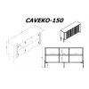 Cama VERA komoda 150x40x80 juodas matinis