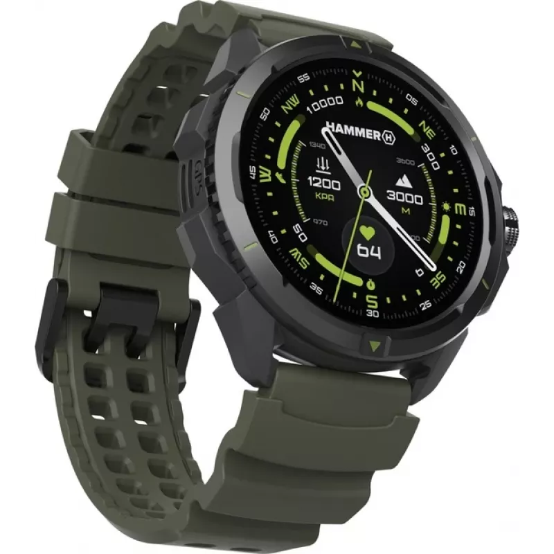 Hammer Watch 2 | Išmanusis laikrodis | AMOLED | 1,5 colio | Karinė versija