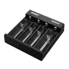 Įkroviklis XTAR MX4 4 lizdų universalus Li-Ion NiMH USB-C, juodas