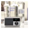 Stalinis radijo imtuvas Sangean DDR-7 Glacier Silver su skaitmeniniu imtuvu ir Bluetooth