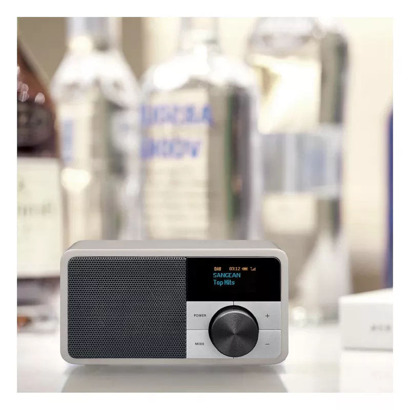 Stalinis radijo imtuvas Sangean DDR-7 Glacier Silver su skaitmeniniu imtuvu ir Bluetooth