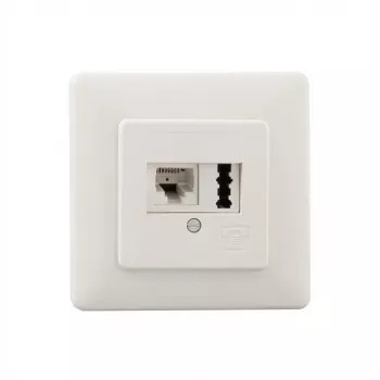 RJ-45 lizdas Rutenbeck 13311201 Baltas