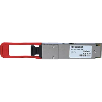 Skaidulinės optikos QSFP siųstuvas-imtuvas BlueOptics BO25K13630D 40GBASE-ER4L 30 km 1310 nm