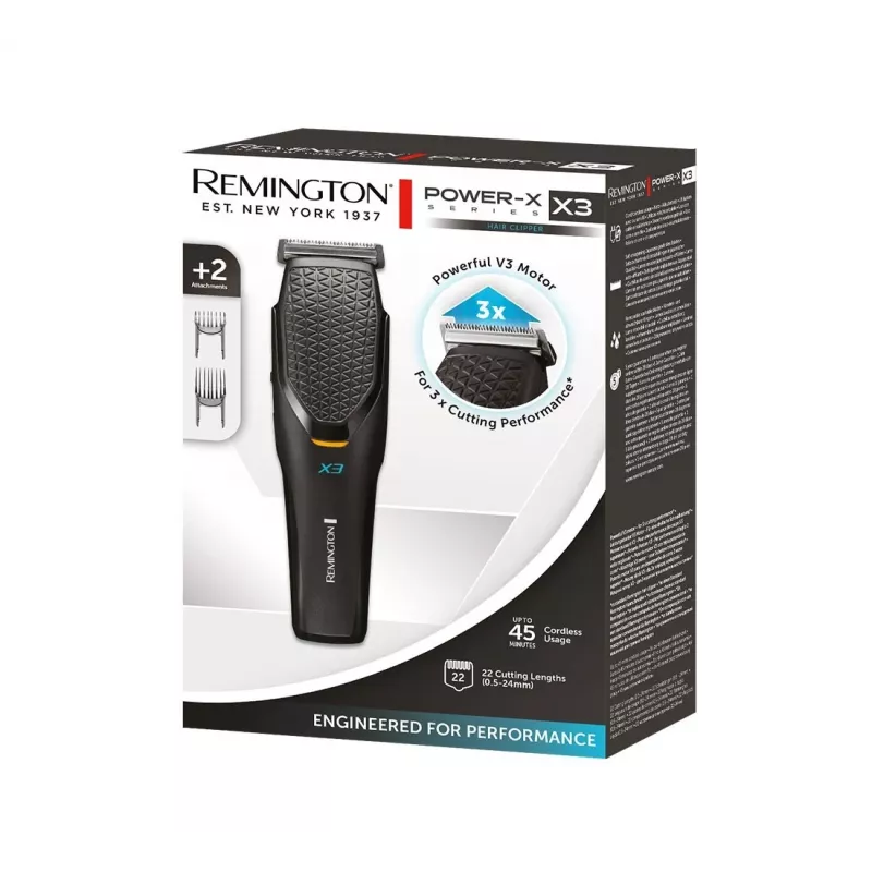 Kirpimo mašinėlė Remington Power-X HC3000, juoda