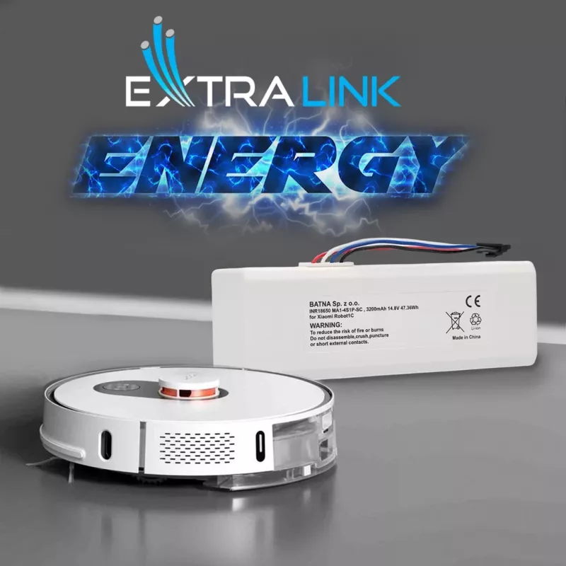 Akumuliatorius Xiaomi Robot 1C P1904-4S1P-MM, 3200mAh, 47,36Wh, STYTJ01ZHM Mijia 1C P1904-4S1P-MM (Dreame MC1808)