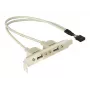 Slotbracket 1x vidinė USB 5pin į 2x USB2.0 išorinė DeLOCK 71000
