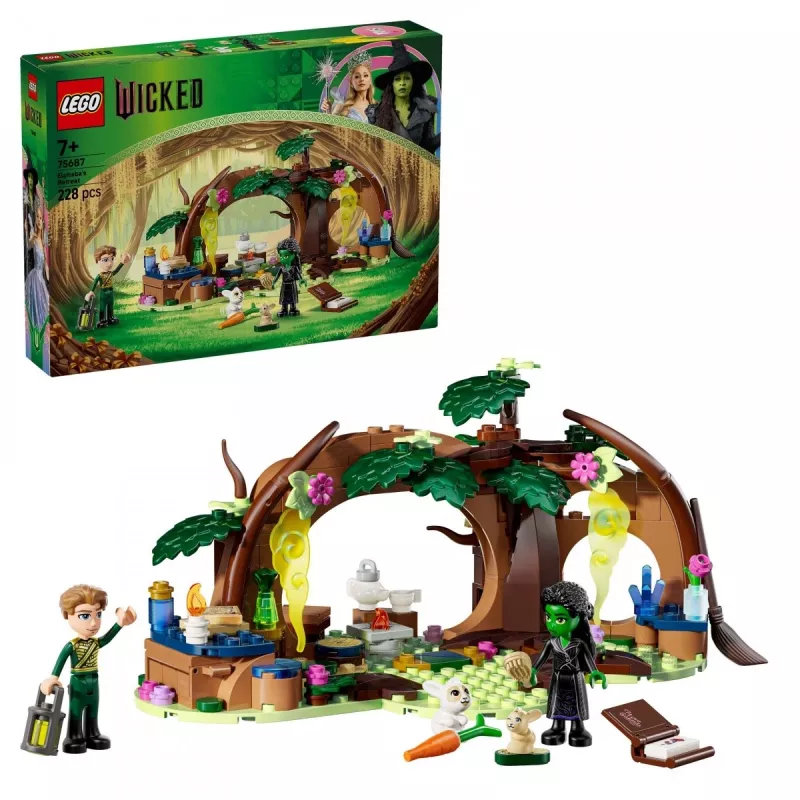 LEGO rinkinys Elphabano slėptuvė 75687 – statybinis žaidimų rinkinys su 3 minifigūrėlėmis