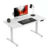 Ergonomiškas stalas mark adler Leader 7.3 White – reguliuojamas aukštis, balta spalva