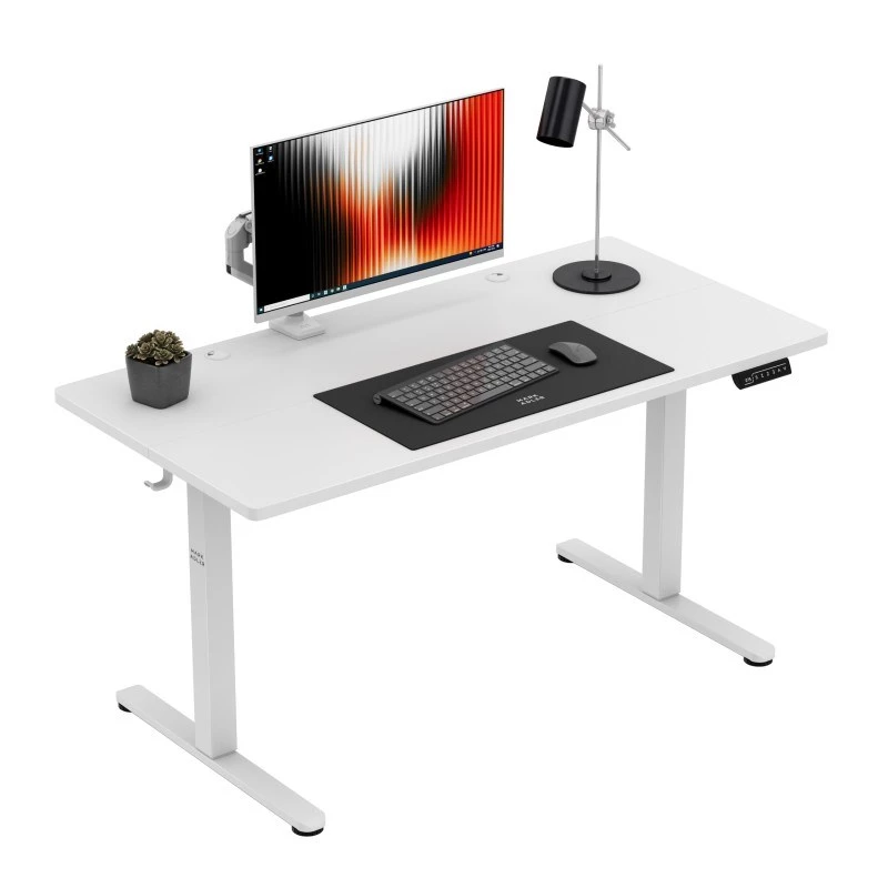 Ergonomiškas stalas mark adler Leader 7.3 White – reguliuojamas aukštis, balta spalva