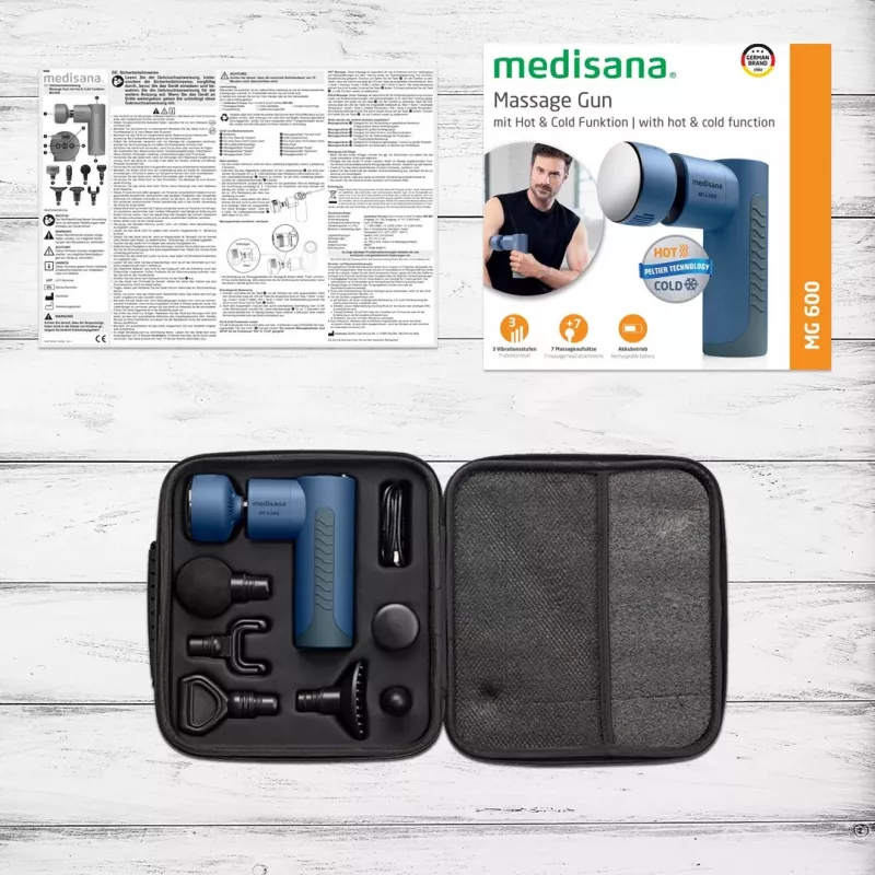 Medisana MG 600 masažuoklis Universalus Juodas, Mėlynas
