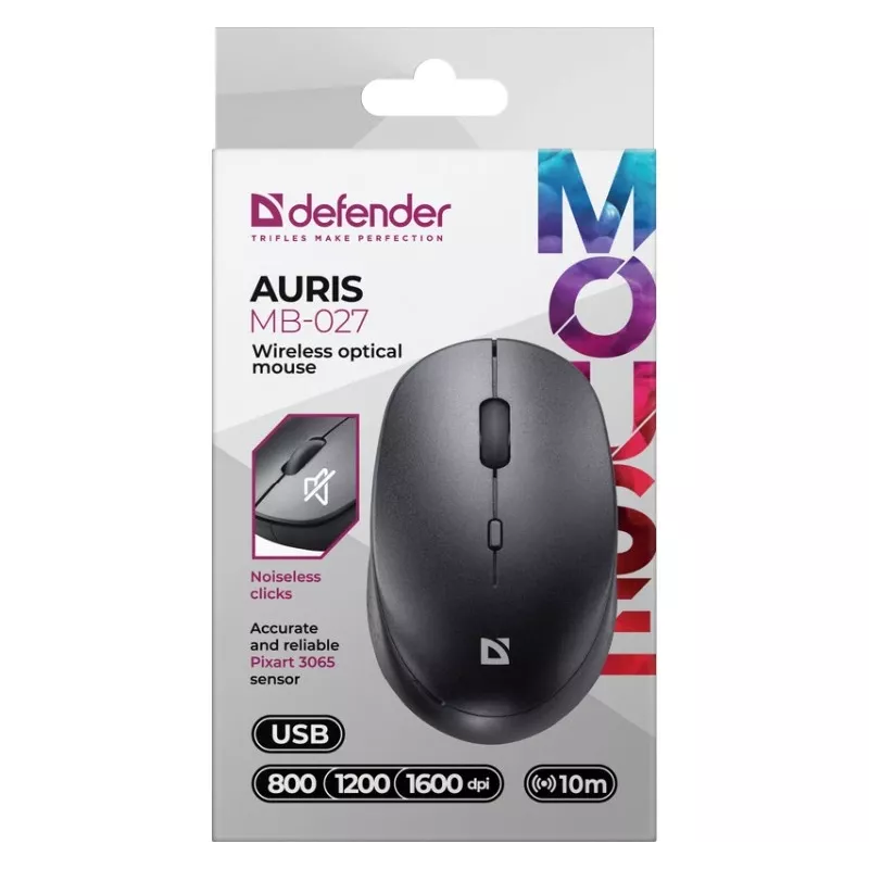 Belaidė pelė DEFENDER AURIS MB-027