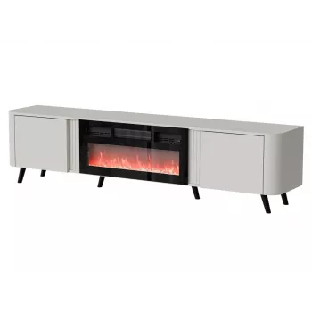 TV spintelė Cama Meble Volare 200 x 39 x 49 cm kašmyro su elektriniu židiniu