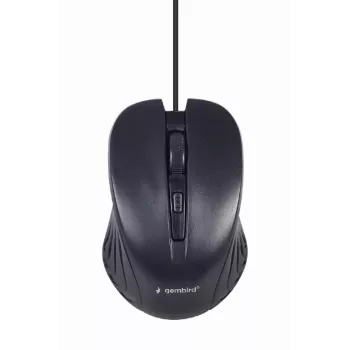 Laidinis pilno dydžio klaviatūros ir pelės rinkinys Gembird KBS-UM-04 USB QWERTY, juoda, 1,5 m laidas