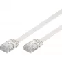 Wentronic Goobay CAT 5e plokščias jungiamasis laidas, U/UTP, baltas, 15 m - CCA vario mišinys (93364)