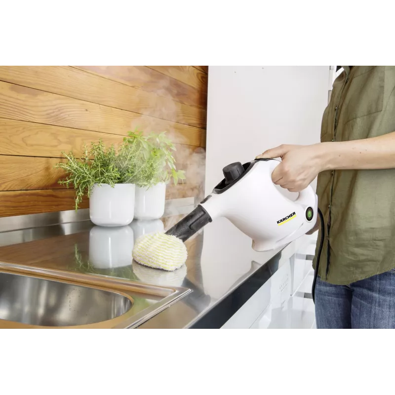 Kärcher SC 1 EasyFix nešiojamas garų valiklis 1200 W Juoda, Balta