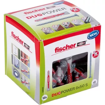 Fischer DuoPower kaištis 6x50 S 50 vnt. su varžtais
