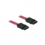 SATA kabelis DeLOCK 84209 0,7 m raudonas