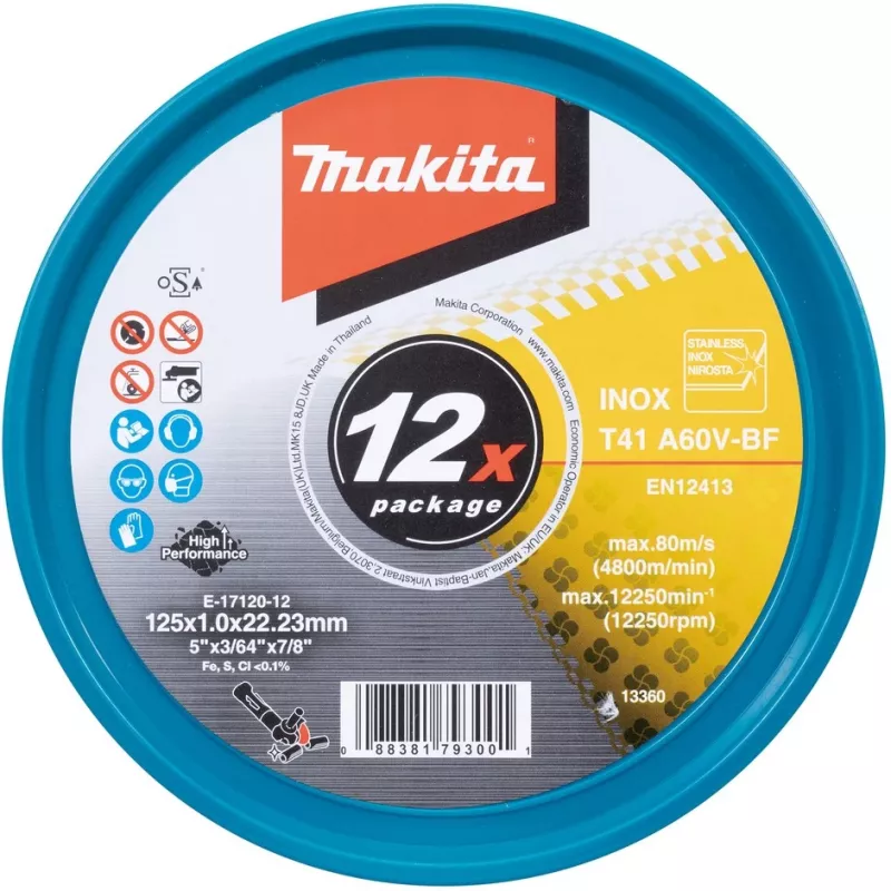 Pjovimo diskas Makita E-17120-12 tiesus 125 mm 12 vnt.