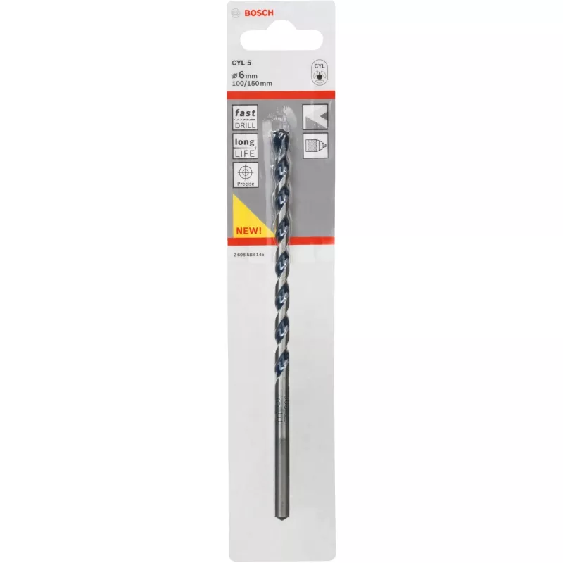 Grąžtas Bosch CYL-5 6mm 150mm