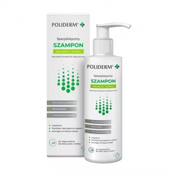 Šampūnas nuo pleiskanų JM Sante Poliderm šunims ir katėms 250 ml, valanti formulė