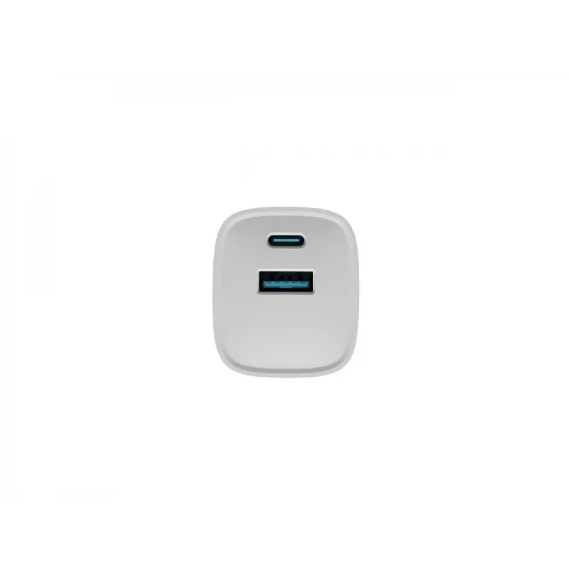 Įkroviklis NATEC NUC-2140, 30W, USB-C PD 3.0 + USB-A, Samsung AFC, Baltas